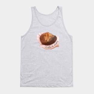 I'd rather be sleeping, cute squirrel Tank Top